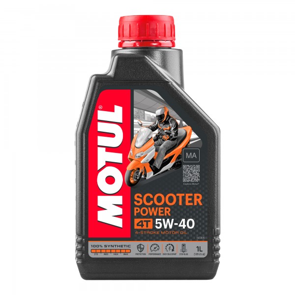 MOTUL Motul Synthetic Oil Scooter Power 5W40 4T MA 1 Litre